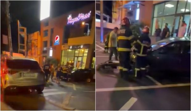 Un șofer din Galați a intrat cu viteză în 4 mașini parcate, 