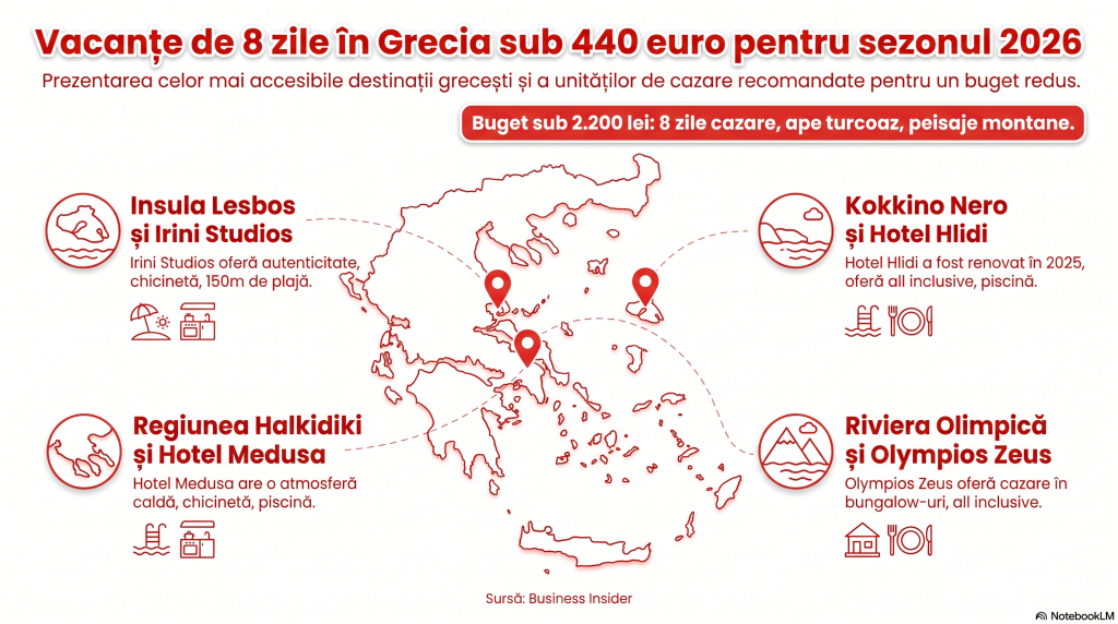 Destinațiile din Grecia unde poți plăti o vacanță de ultim moment, de 8 zile, cu mai puțin de 2.200 de lei: „O locație perfectă”