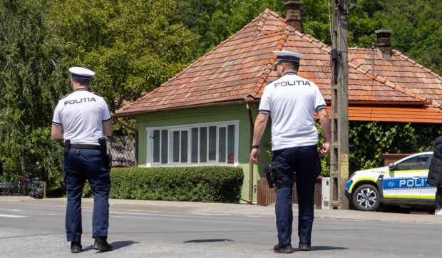 Autospecială de Poliție din Galați, oprită pentru viteză excesivă în timpul întoarcerii după o intervenție