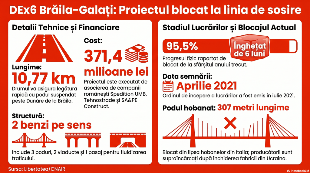 Pe câți kilometri de drum expres se circulă în România în iunie 2026? DEx6 Brăila-Galați bate pasul pe loc de șase luni