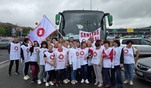 Protest SANITAS în București împotriva noii legi a salarizării. Sindicaliști din toată țara vin în Capitală