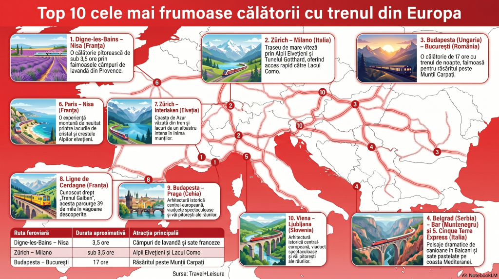 O călătorie cu trenul din Budapesta în București, pe lista celor mai frumoase rute feroviare din Europa: „A fost la nivelul așteptărilor”