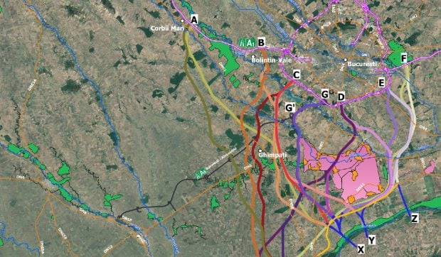 CNIR evaluează 16 opțiuni pentru traseul Autostrăzii București – Giurgiu, decizia finală depinde de noul pod peste Dunăre