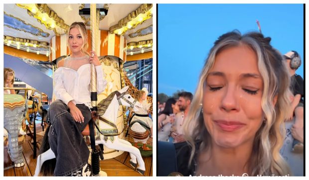 Andreea Ibacka, în lacrimi la un concert susținut de artistul Teddy Swims. Fosta soție a lui Cabral a plâns în mijlocul mulțimii