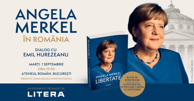 Angela Merkel își lansează în premieră autobiografia la Ateneul Român, în cadrul unei vizite oficiale în București