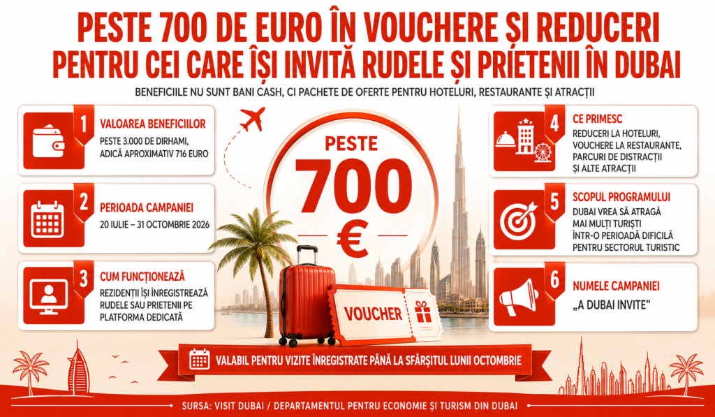 Peste 700 de euro pentru cei care își invită rudele și prietenii în vizită, în Dubai
