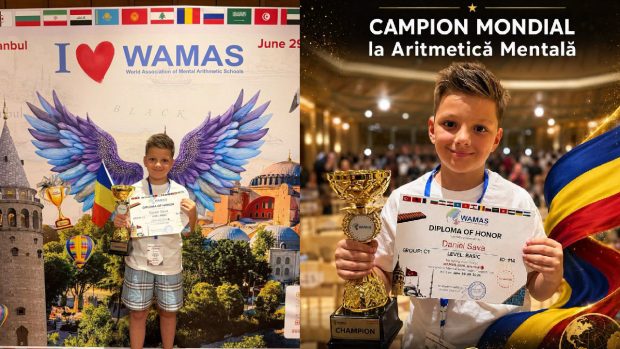 Daniel, micul geniu din Focșani, desemnat campion mondial la aritmetică mentală după o performanță uluitoare