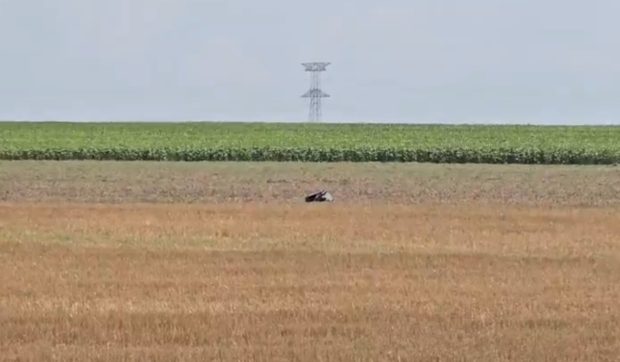 Primele imagini cu zona din Buzău unde a fost doborâtă drona de un pilot român de F-16