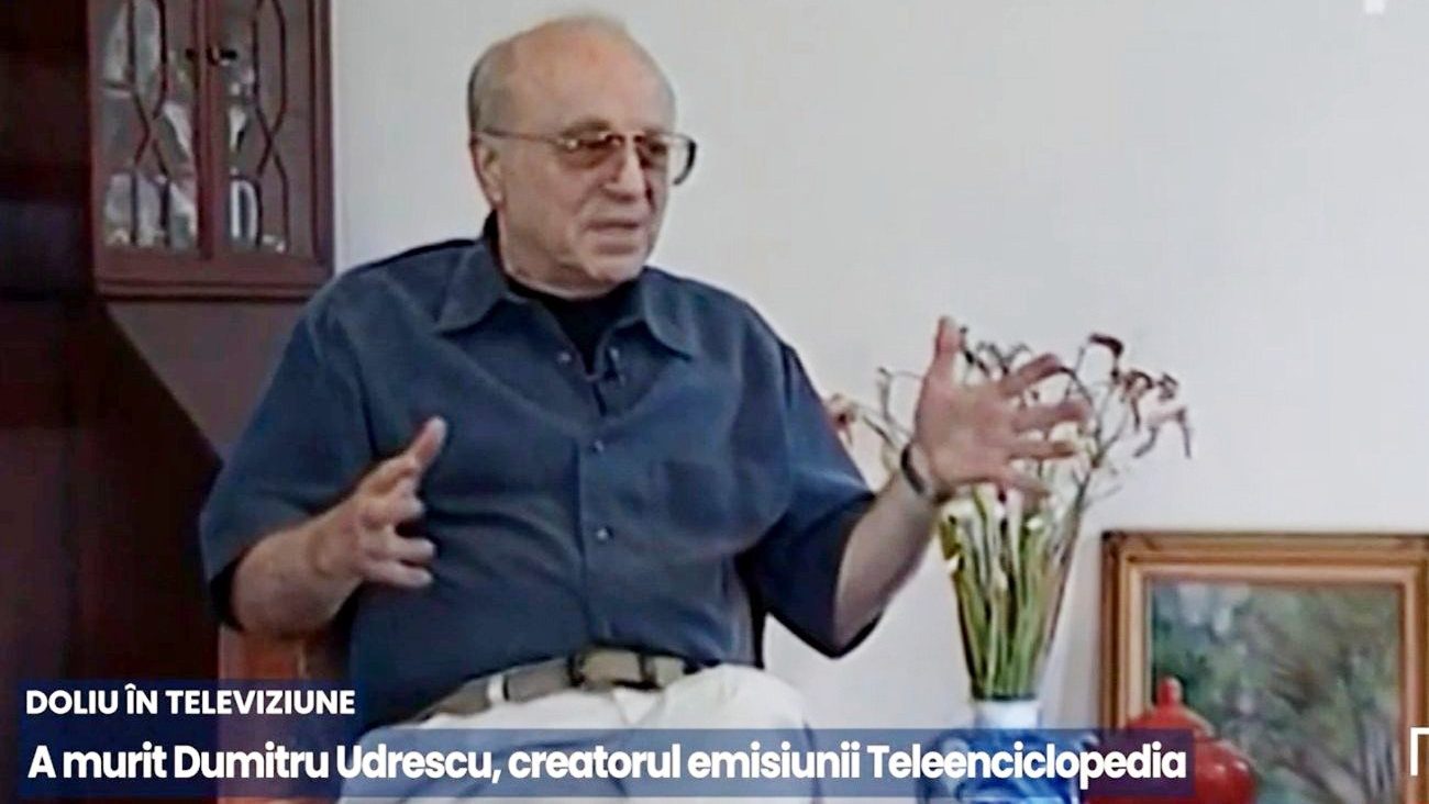 Dumitru Udrescu a murit. El a creat Teleenciclopedia, la TVR, cea mai longevivă emisiune din România