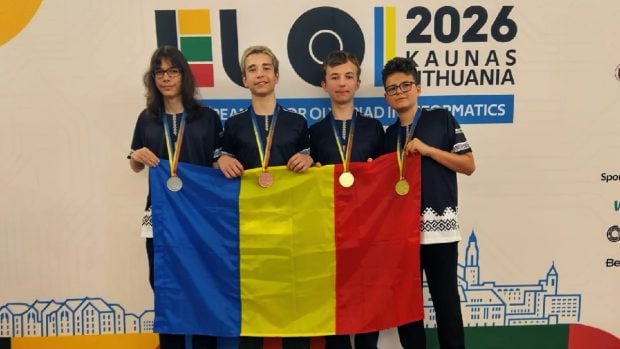 Un elev din Iași a obținut cel mai mare punctaj la Olimpiada Europeană de Informatică pentru Juniori. România a fost pe primul loc, cu 4 medalii