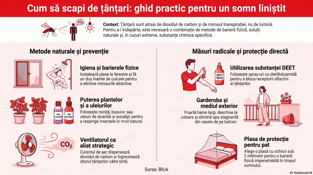 Trucuri eficiente împotriva țânțarilor, în vacanță: cum să dormi liniștit în camera de hotel fără să folosești substanțe chimice periculoase