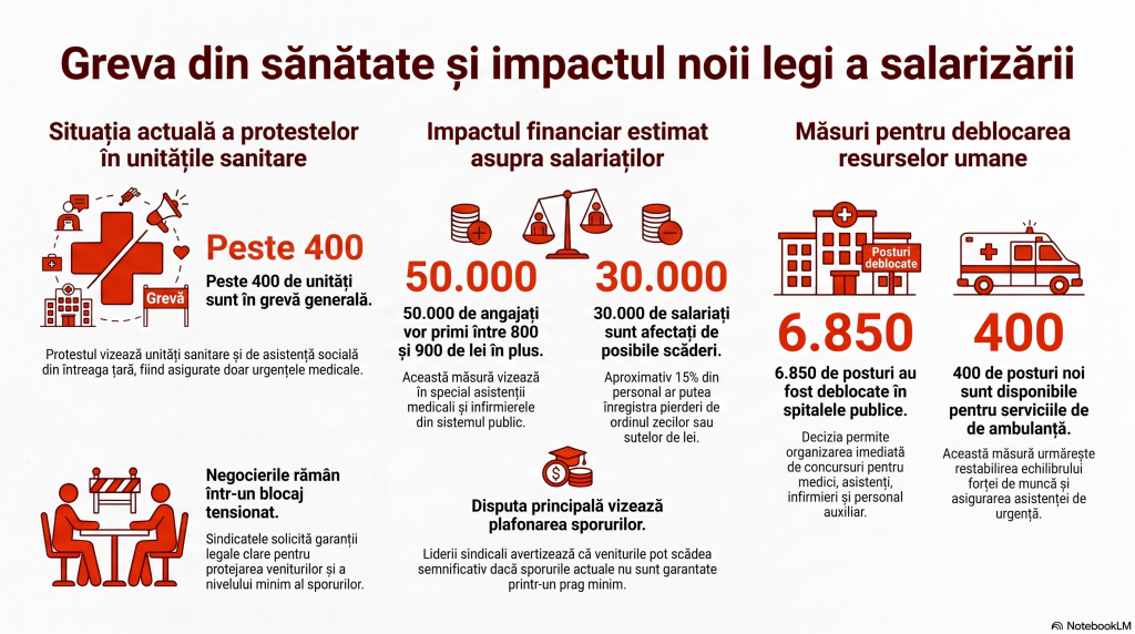 Greva din Sănătate pe înțelesul tuturor: de ce protestează sindicatele, ce spune Guvernul și care este miza