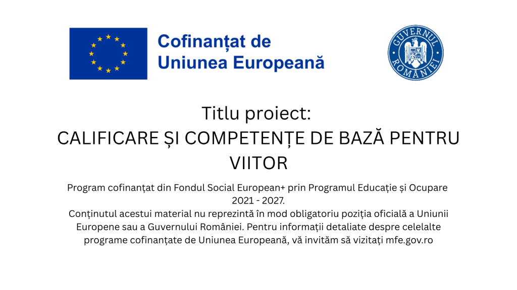 Cum arată, pas cu pas, drumul prin proiectul „Calificare și competențe de bază pentru viitor”
