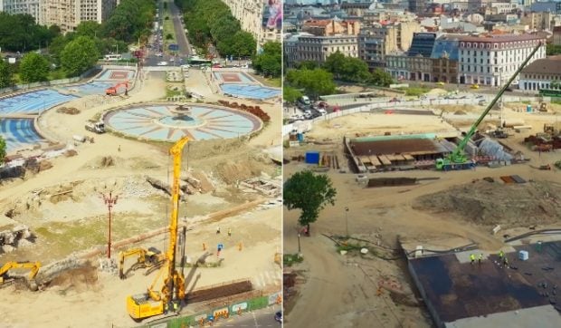 Stadiul lucrărilor la Planșeul Unirii: Demolarea vechii structuri a ajuns la 95%, iar noua construcție este realizată în proporție de peste 65%