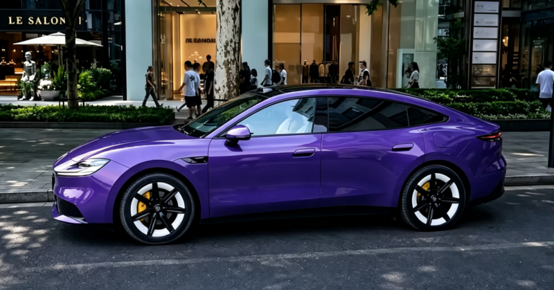 MG 07 violet fotografiat din lateral