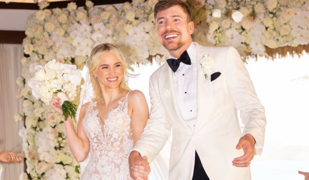 Imagini de la nunta lui MrBeast. Celebrul vlogger s-a căsătorit pe o insulă privată din Caraibe
