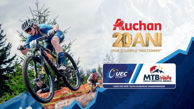 Auchan sprijină tinerele talente la Campionatul European de MTB pentru Tineret de la Cheile Grădiștei
