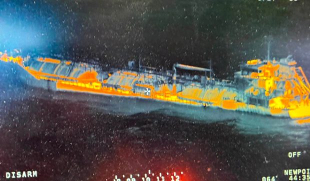 Nava Gas Lisbon din Marea Neagră, survolată din nou. Temperatura în zonă a scăzut, dar accesul la bord nu este încă permis, anunță DSU