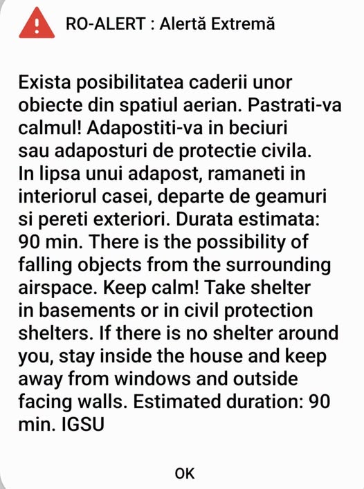 RO-Alert Brăila 24 iulie 2026