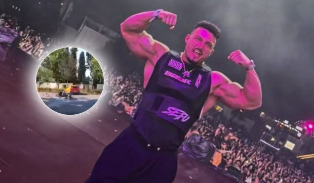 Accidentul de motocicletă al lui Andrei Bordeianu de la „Love Island” a fost filmat. Imagini de pe camera de bord: „Să conducem atenți”