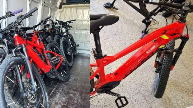 Un român transporta opt biciclete electrice în valoare de 20.000 de euro, căutate în Austria. Polițiștii i-au confiscat „marfa”