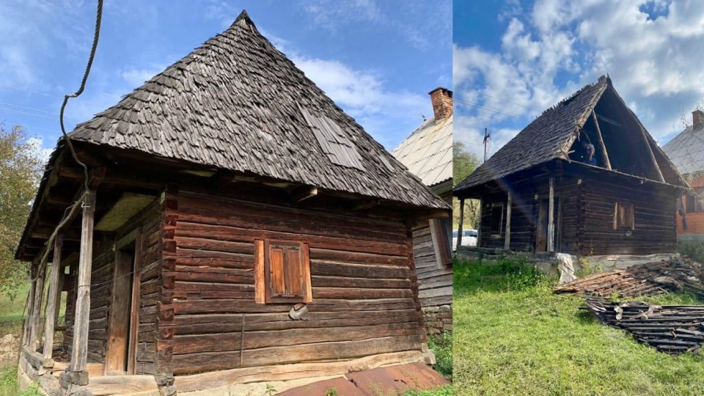 Oferte unice: Casă tradițională maramureșeană de 100 de ani, demontată și pregătită pentru doar 3.500 de euro! 3 casa maramures vanzare