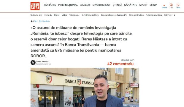Frauda digitală folosește numele jurnalistului Rareș Năstase și site-urile Libertatea și Adevărul pentru scheme de investiții false