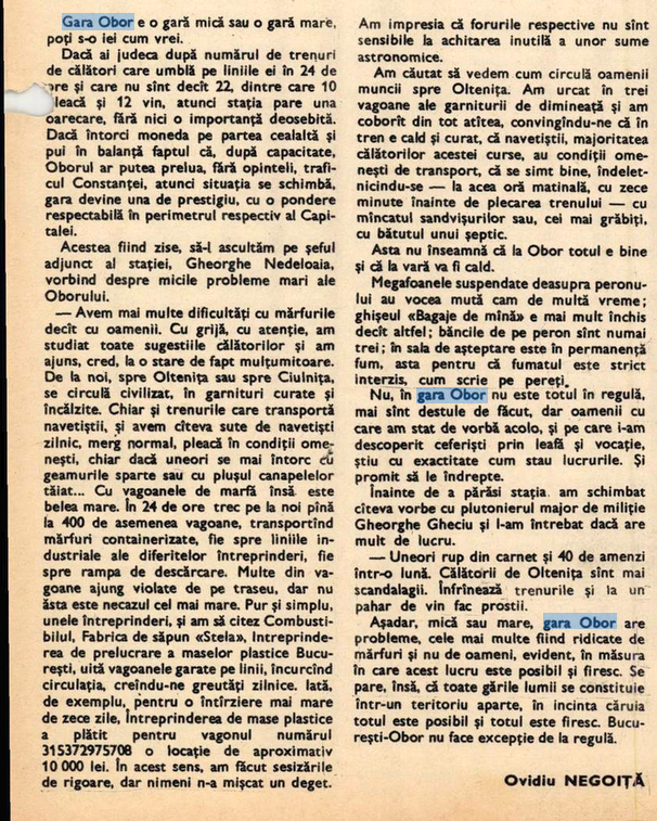 „Flacăra” la 19 ianuarie 1974
