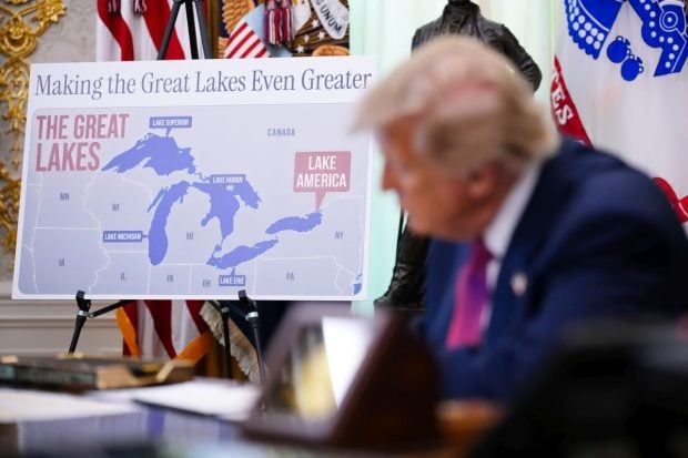 Panoul montat de Canada după ce Donald Trump a rebotezat Lacul Ontario în Lacul America: „Acum și întotdeauna”
