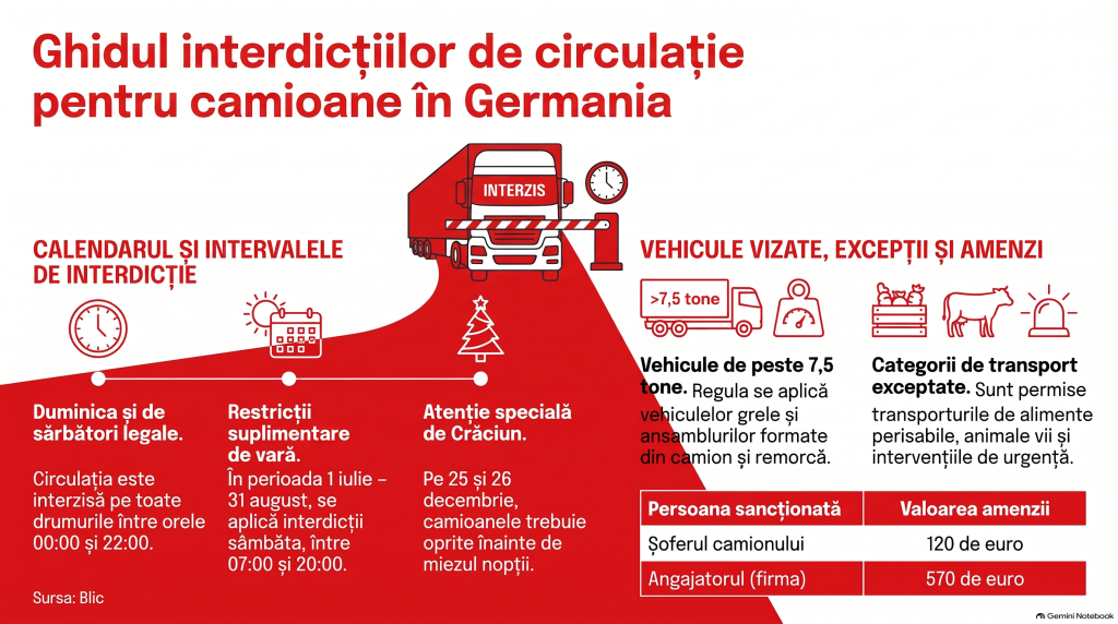 O țară din Europa interzice circulația pe toate drumurile pentru acești șoferi, duminica și de sărbători: amenzile ajung la 570 de euro