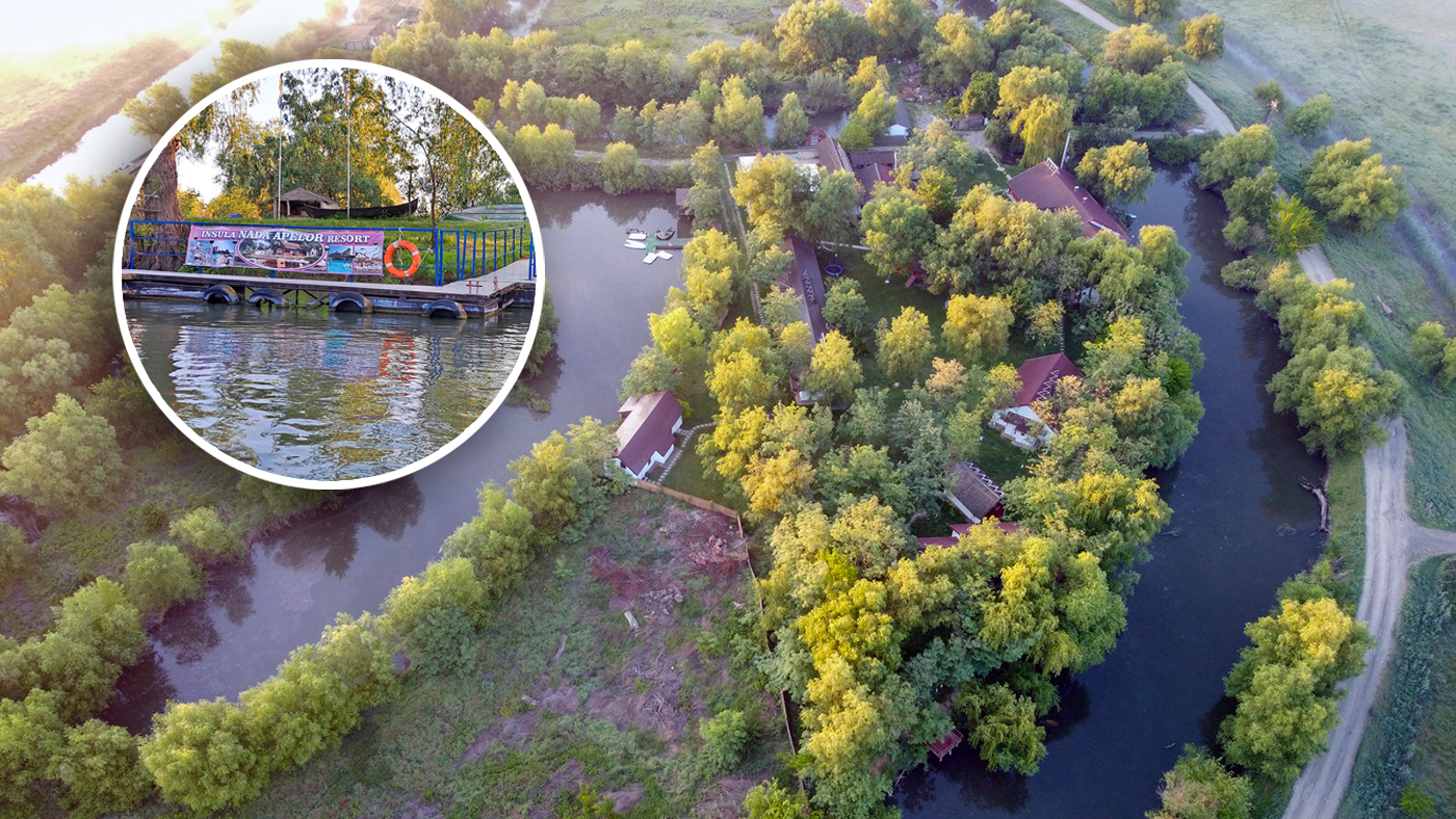 Insulă privată din Delta Dunării, cu pensiune și 3 hectare, scoasă la vânzare cu 600.000 de euro