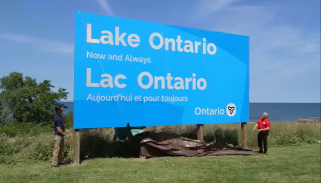 Panoul montat de Canada după ce Donald Trump a rebotezat Lacul Ontario în Lacul America: „Acum și întotdeauna”