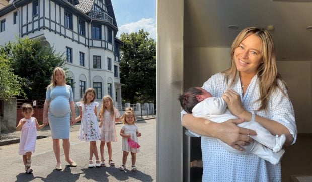 Familia Laura Cosoi sărbătorește acasă sosirea micuței Nina cu o surpriză emoționantă