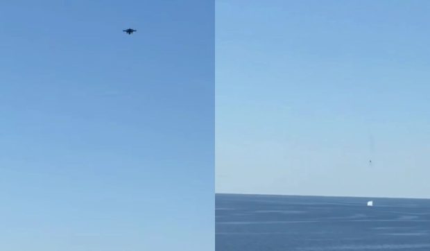Avion F-16 al Forțelor Aeriene Române neutralizează o dronă maritimă periculoasă în apropierea Neptun Deep