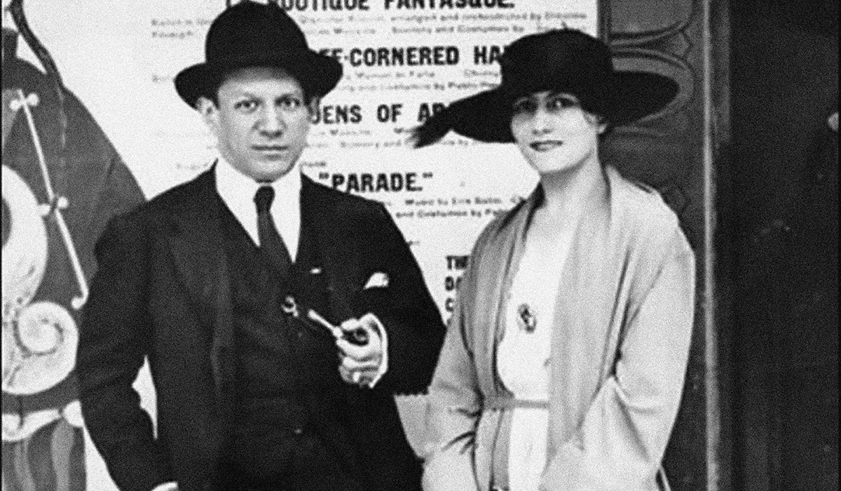 Pablo Picasso și prima soție, Olga Hohlova