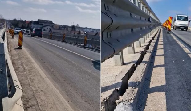 Disputa între Primăria Berceni și CNAIR blochează reparațiile pasajului de pe DJ401 peste A0