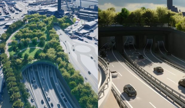 Începe construcția unui tunel rutier subacvatic revoluționar în Genova, investiție de 803 milioane de euro