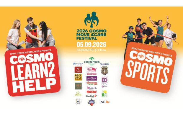 Festival gratuit în Cosmopolis pentru copii și familiile lor. Sport, cursuri de prim ajutor gratuite, distracție și expoziție a instituțiilor militare și protecție la Cosmopolis Move&Care Festival